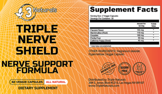 Triple Nerve Shield Supplement Facts