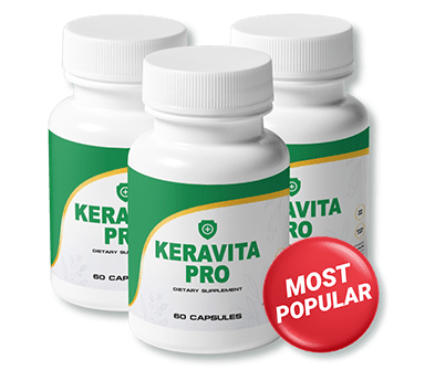 3 Bottles of KeraVita Pro Supplement for Healthy Hair & Nail.