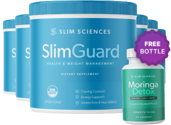 6 bottle of slimguard with free moringa detox supplement